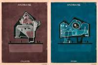 Мифологических созданий объединили с архитектурой