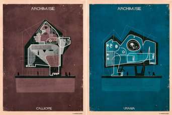 Мифологических созданий объединили с архитектурой