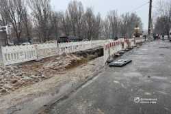 У Днiпрi колектор зливової каналiзацiї вiдремонтували на 24 локацiях