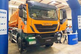 В Киеве презентовали уникальный внедорожный самосвал IVECO Trakker