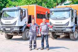 Украинские горняки получили новые спецавтомобили на базе IVECO