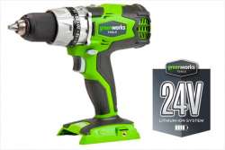 Появился новый аккумуляторный шуруповерт Greenworks