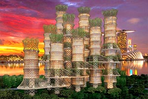 Спроектирован уникальный небоскреб из бамбука