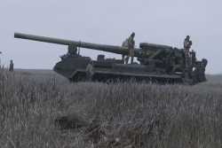 Как гаубицы "Пион" уничтожают россиян в Донецкой области