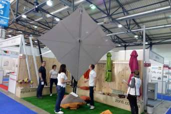 На выставке WorldBuildKyiv-2018 были представлены бельгийские зонты и отечественные паруса
