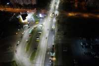 В Киеве по ночам укладывают новый асфальт