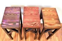 Как сделать цветные обожженные доски. Фото и видео