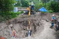 У Києвi замiнили дiлянку тепломережi пiд залiзничними колiями без перекриття руху потягiв