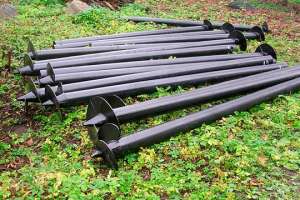 Винтовые сваи для фундамента или забора своими руками. Фото и видео