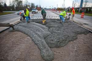 Три области получат бетонные дороги
