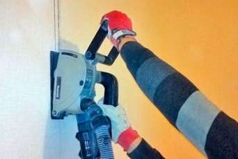 Как штробить стены под проводку. Окончание