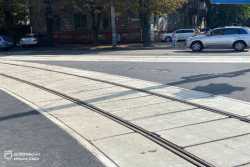 У Днiпрi оновили вже 9 трамвайних переїздiв