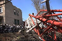 На освобожденной территории построили телевышку
