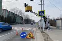 У Львовi бiля автовокзалу облаштовують новi свiтлофори