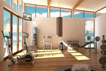 Как закрепить тренажеры в домашнем спортзале.  Видео