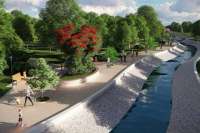 Парк в Краматорске починят "золотыми" материалами