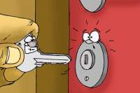 Курьезы: изобретен замок, который невозможно вскрыть. Видео